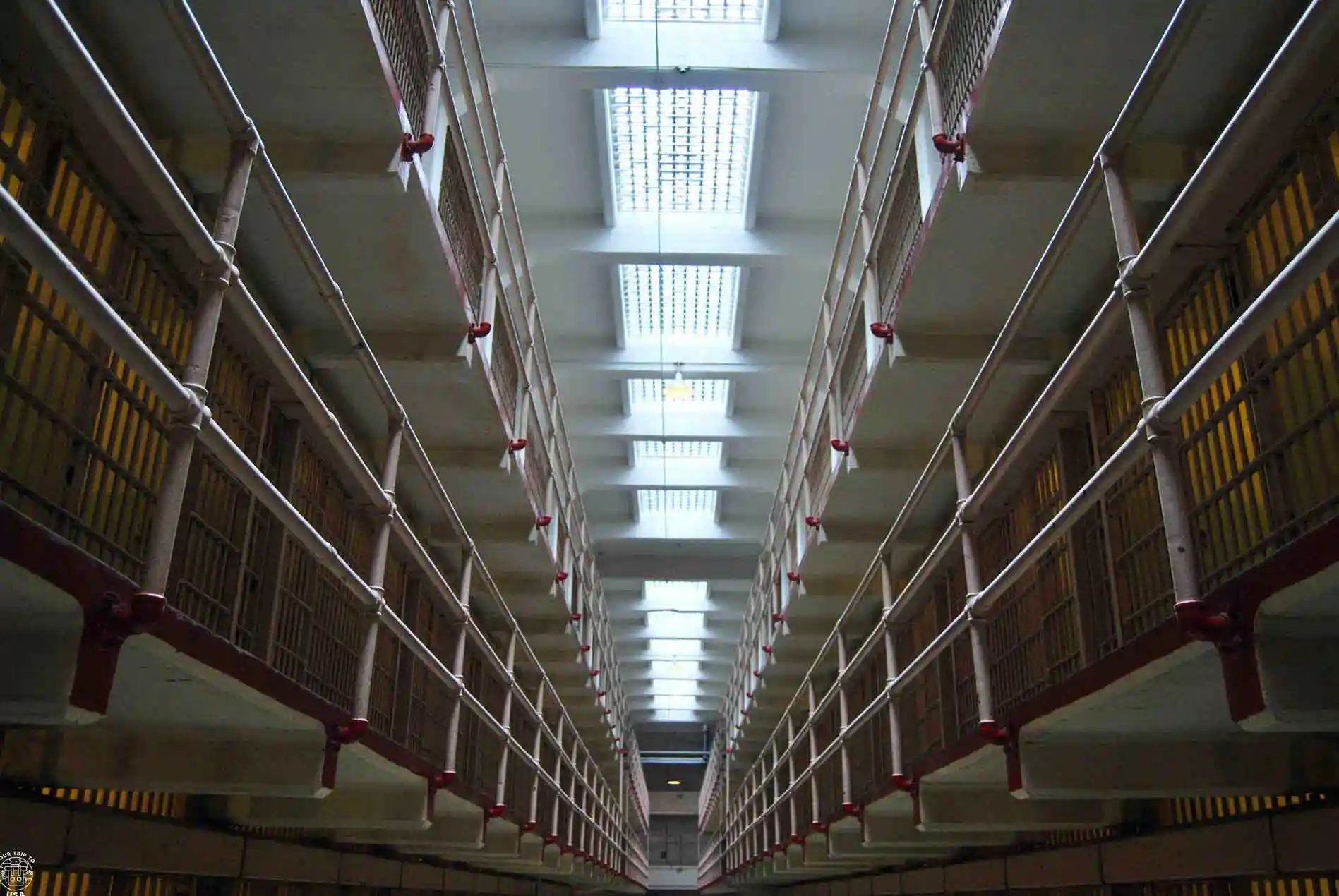 Bloque de celdas en Alcatraz, San Francisco