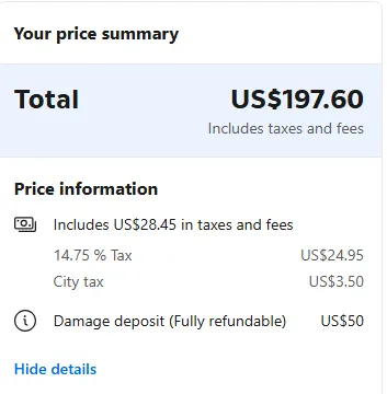 Accommodation in New York city