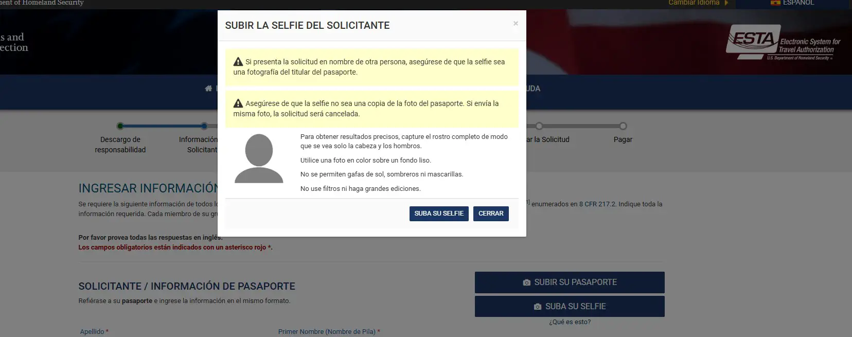 ESTA para viajar a Estados Unidos