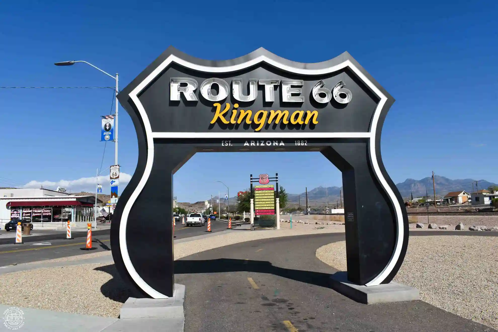 Route 66 arch in Kingman, Arizona