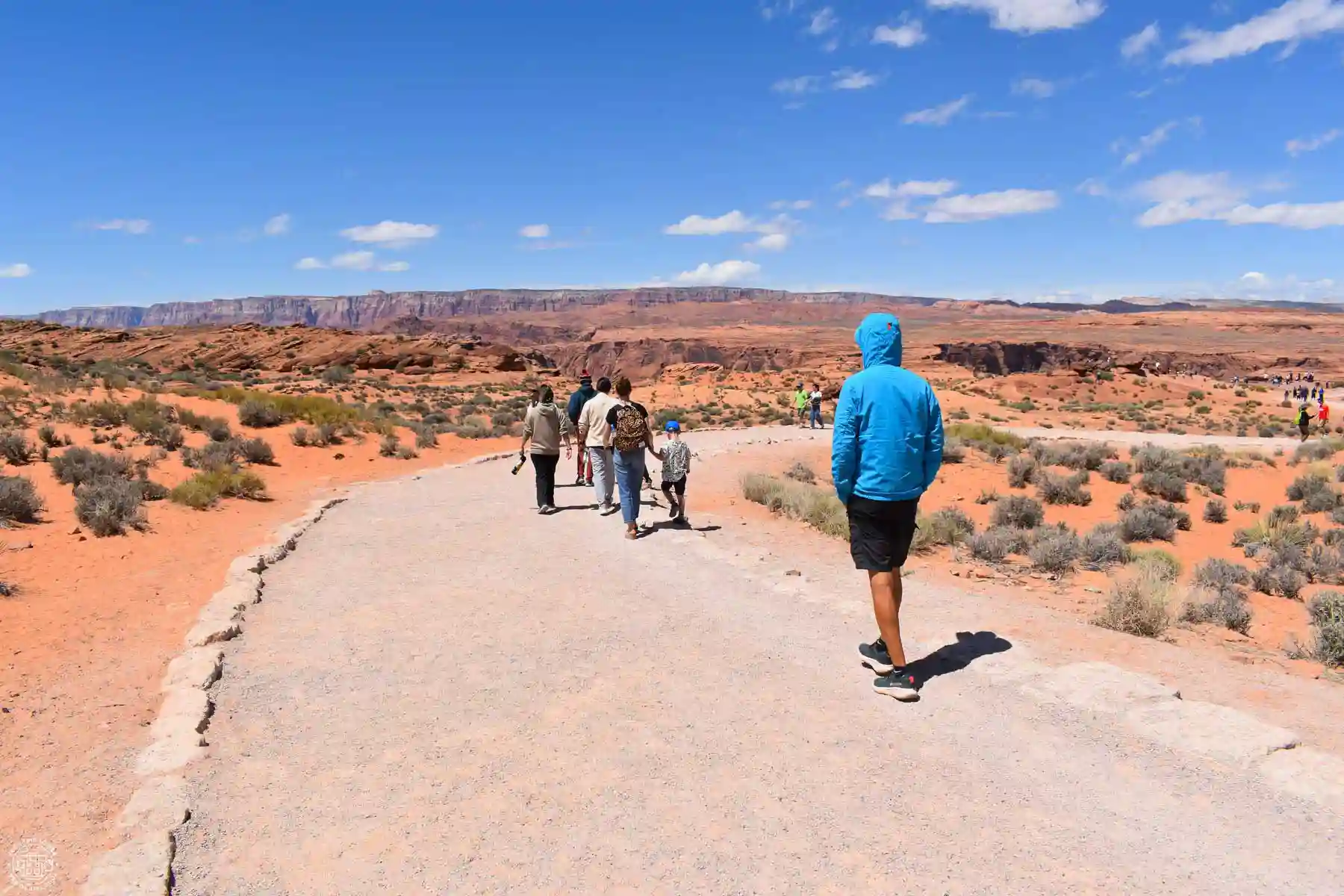 Camino hacia el mirador de Horseshoe Bend