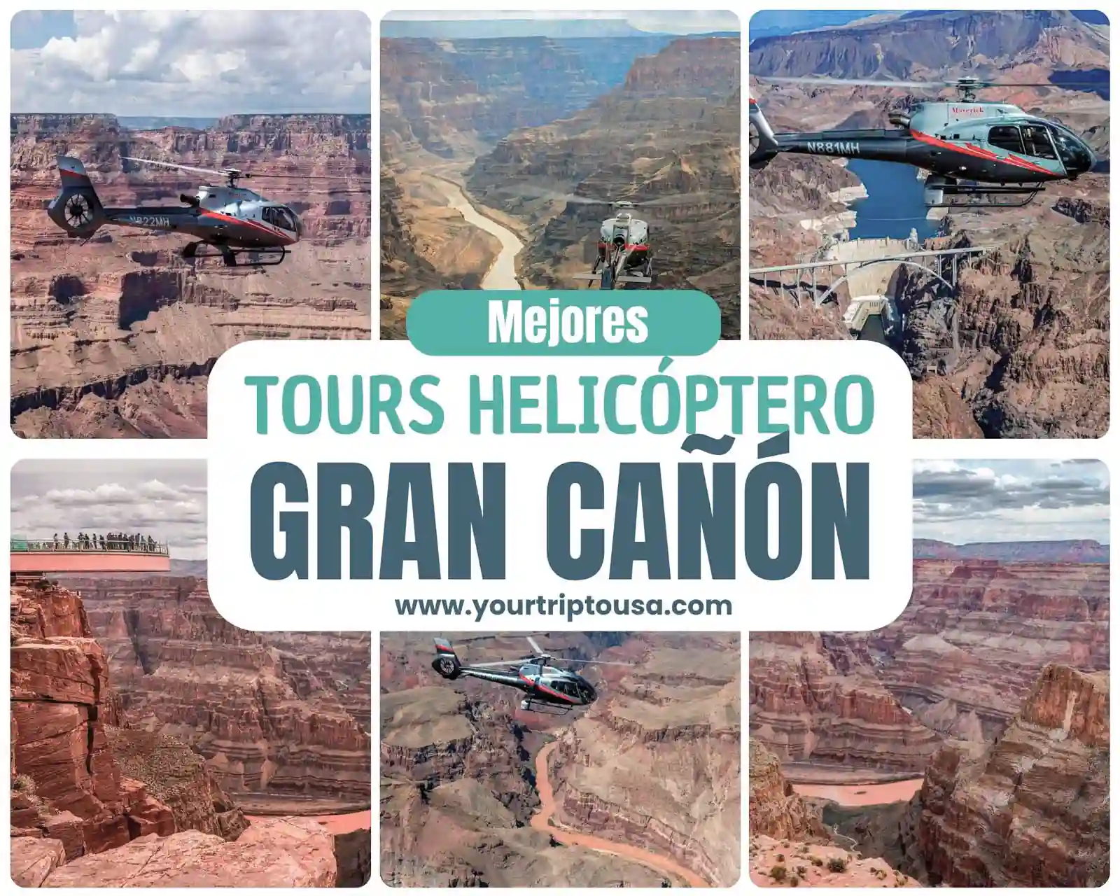 Esxcursiones helicóptero en el Gran Cañón
