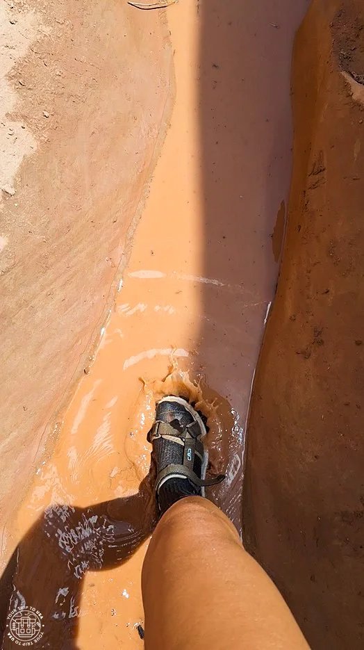 Agua en los Slot Canyons de Escalante