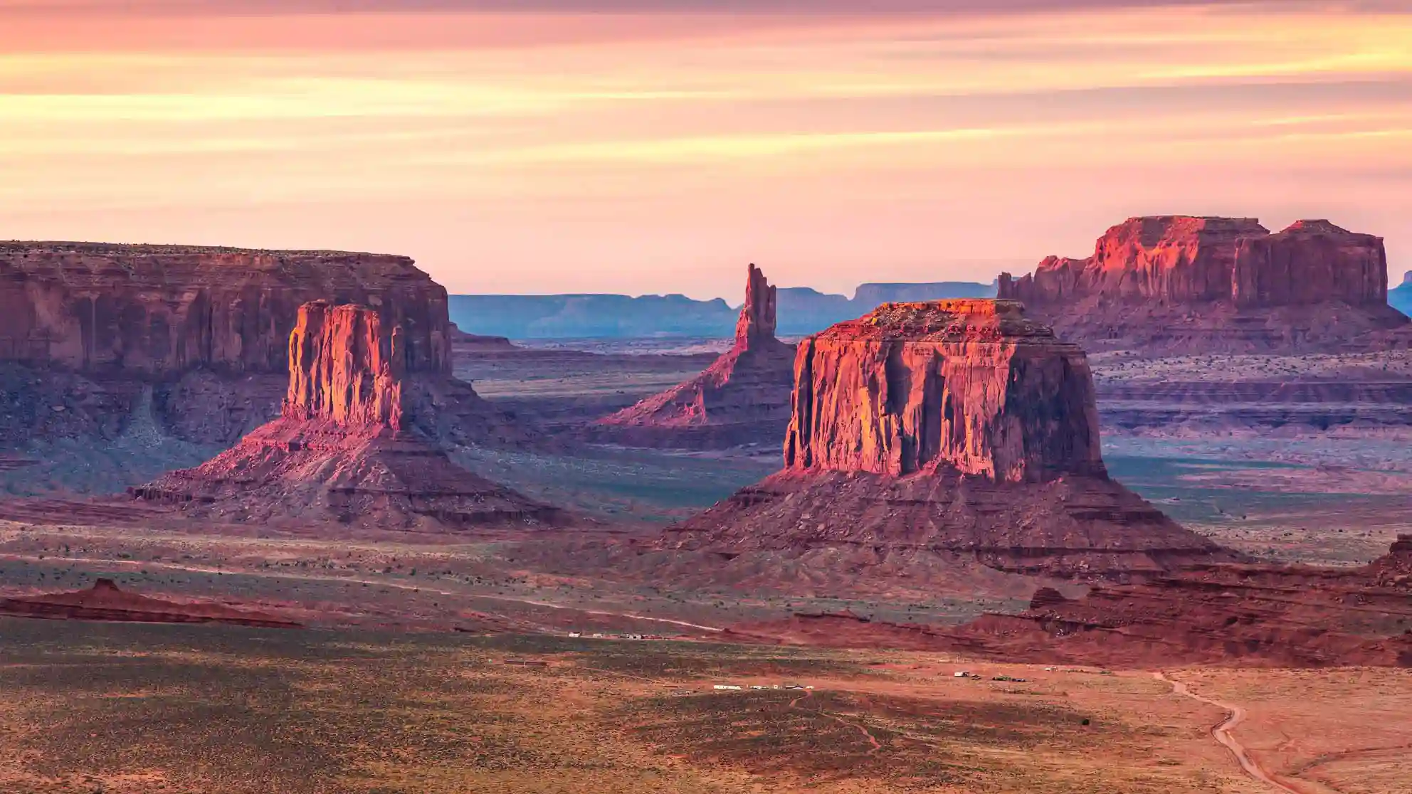 Monument Valley al atardecer